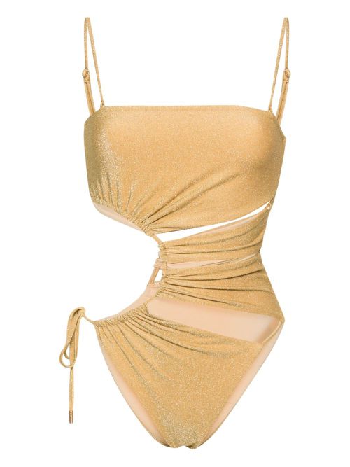 Allegra cut-out swimsuit - Gold