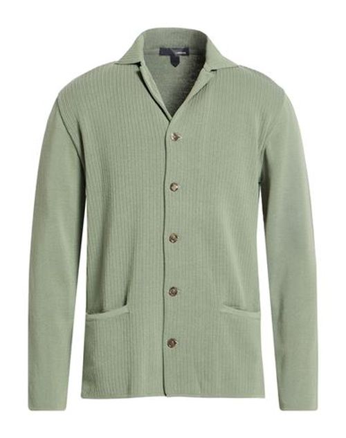 Man Cardigan Military green Size S Cotton
