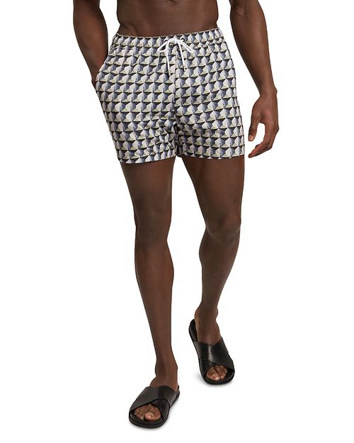 4.72 Belaire Tile Geo Printed Swim Short