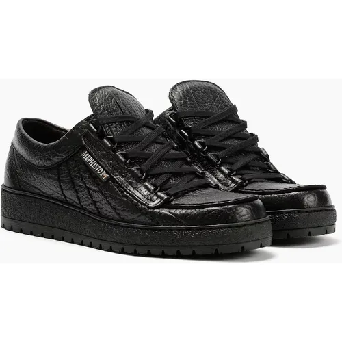 Men's Mephisto Rainbow Mamouth 714 Leather Men's Black Shoe