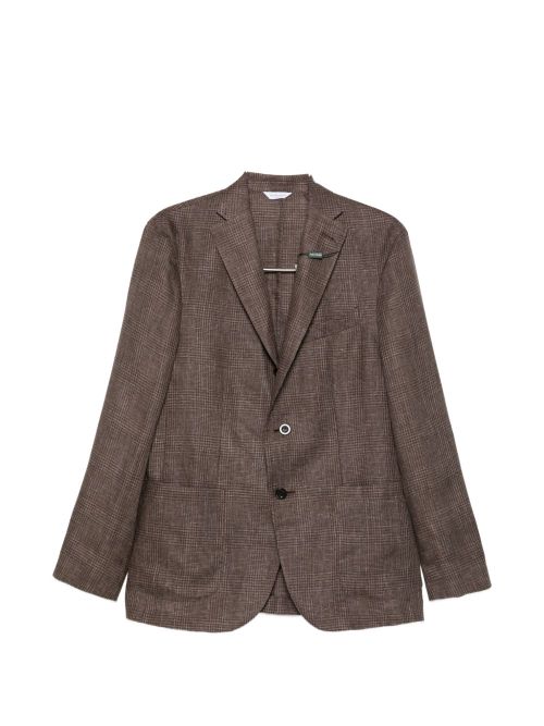 Linen double-breasted jacket