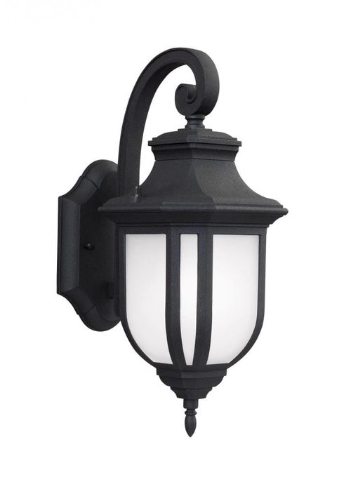 Black One Light Outdoor Wall Lantern from the Childress Collection