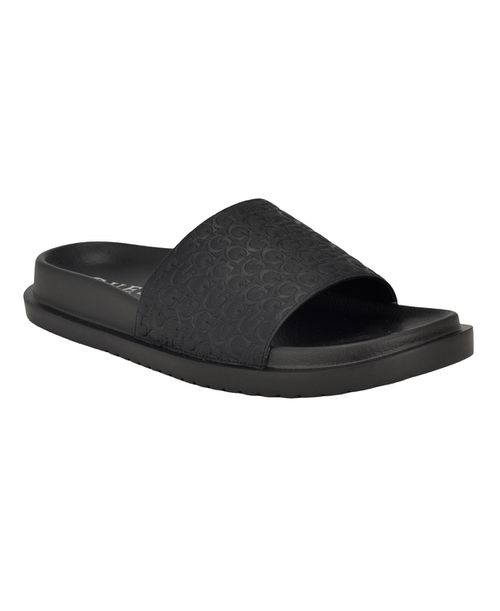Men's Vartino Elevated Slip On Pool Slides - Black