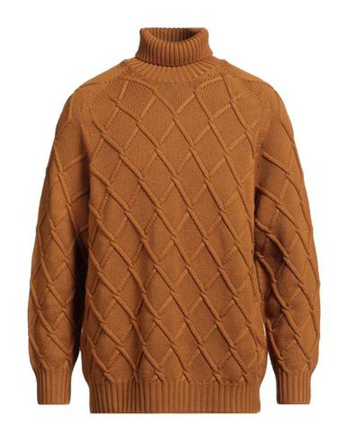 Man Turtleneck Marigold Size 46 Merino Wool