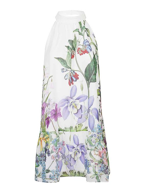 Bonnie Printed Silk Dress