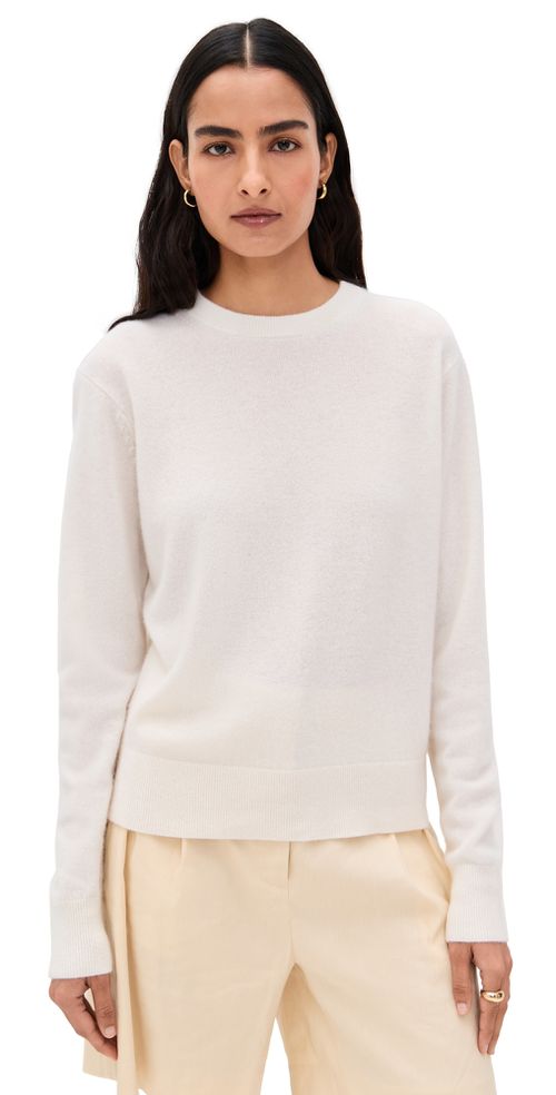 Cashmere Crew Pullover Soft White