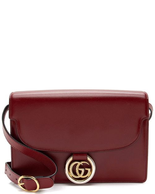 Red Leather GG Ring Shoulder Bag (Authentic Pre-Loved)