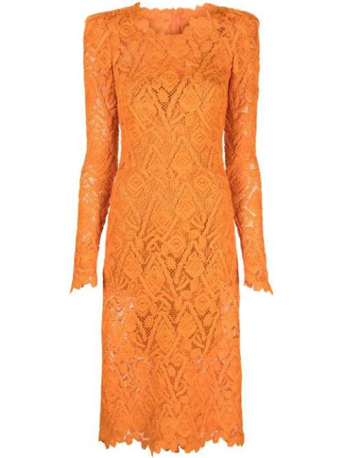 Long-sleeve lace dress