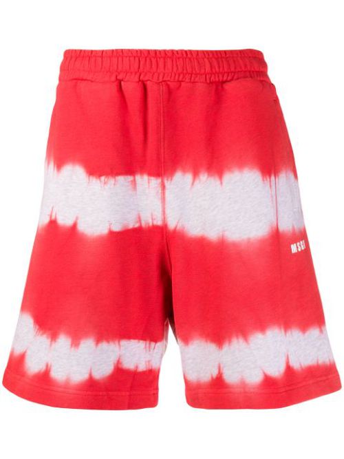 Tie-dye track shorts