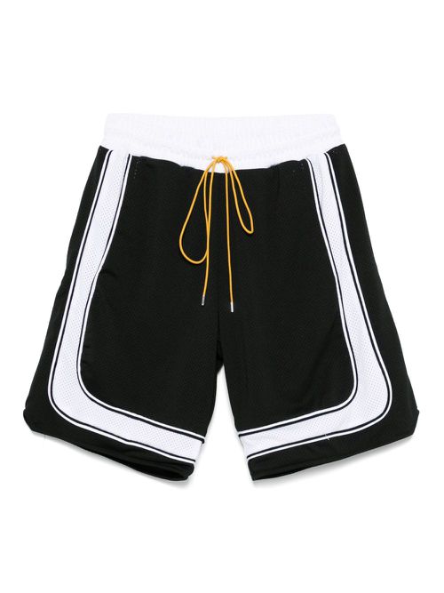 Drawstring track shorts - Black
