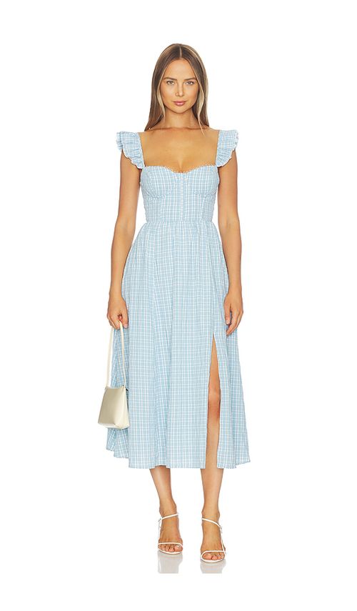 ASTR the Label Wedelia Dress in Baby Blue. S. Also in XS, M