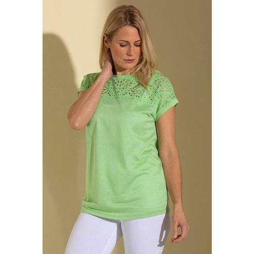 Klass. Women's Embellished Jersey Top in Bright Green | : Mediu