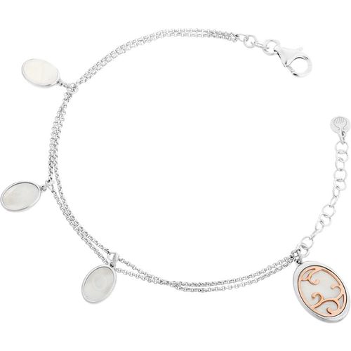 Orphelia 'Jarina' WoMens 925 Sterling Silver Bracelet - Silver/Rose ZA-7165 - Silver & Rose Gold - One Size