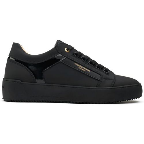 Android Homme Mens Venice Trainers - Black Leather -  UK
