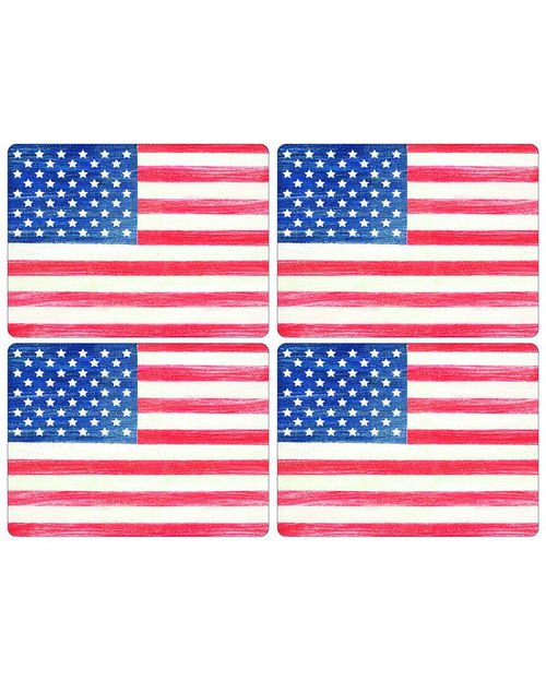 Pimpernel American Flag Set of 4 Placemats