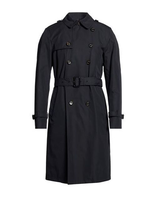 Man Overcoat & Trench Coat Midnight blue Size 36 Cotton, Polyamide