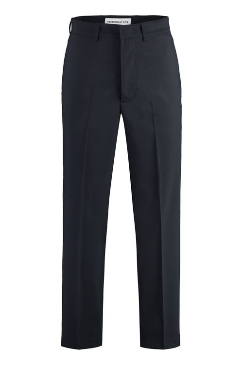Wool Blend Trousers for Men