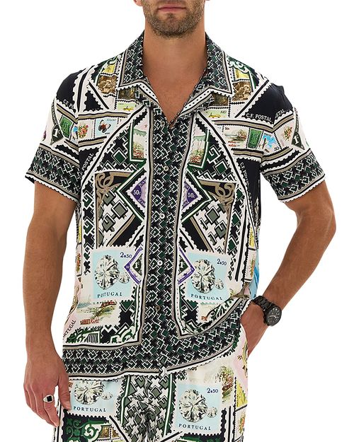 My Porto Pen Pal Printed Camp Shirt