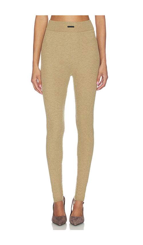 Fear of God ESSENTIALS Rib Knit Legging in Dune. L also in XS, S
