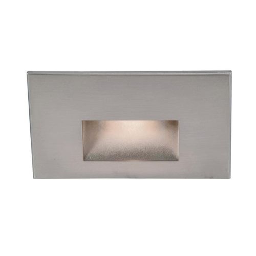 WAC Lighting 120V LEDme 1-Light Horizontal Step and Wall Light in Stainless Steel - WL-LED100-A