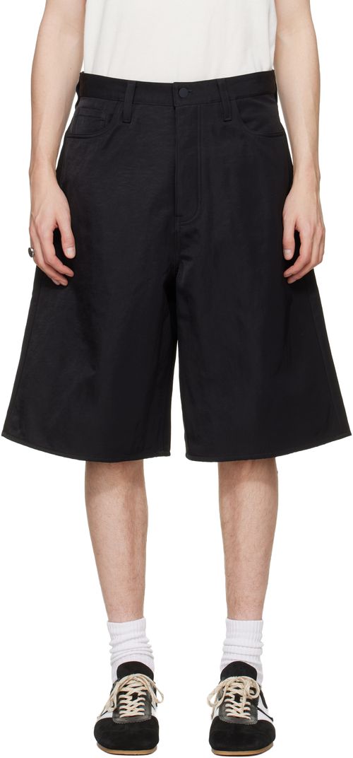 Black 5 Pocket Shorts