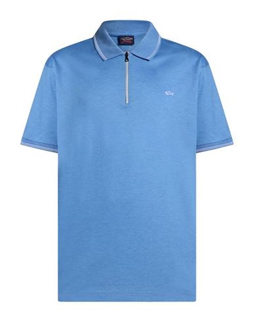 Man Polo shirt Azure Size S Cotton