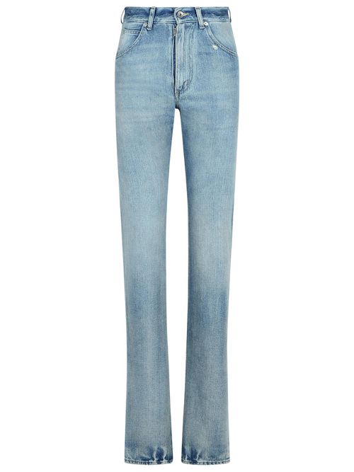 Straight Light Blue Denim Jeans