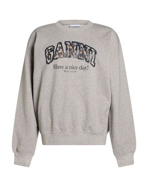 Woman Sweatshirt Grey Size L/XL Organic cotton
