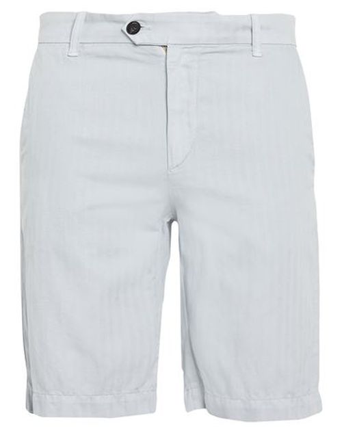 Man Shorts & Bermuda Shorts Grey Size 31 Cotton