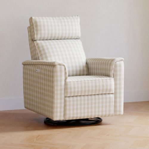 Namesake Willa Plus Power Glider Recliner, Tan Gingham