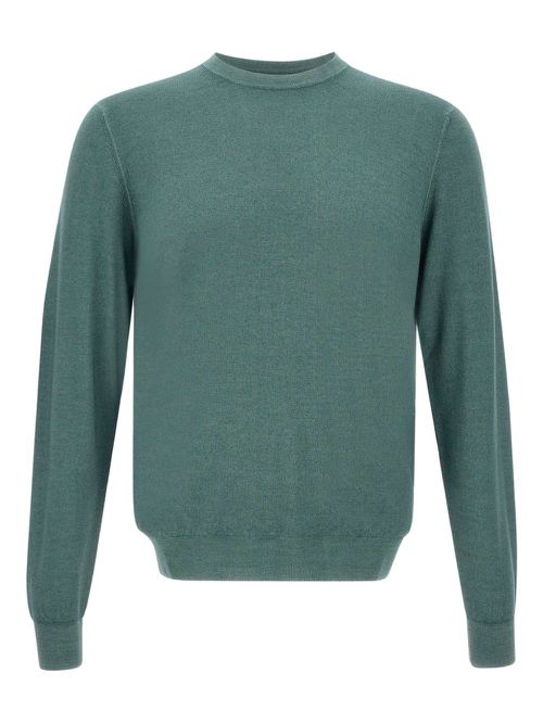 Long-sleeve wool jumper - Green