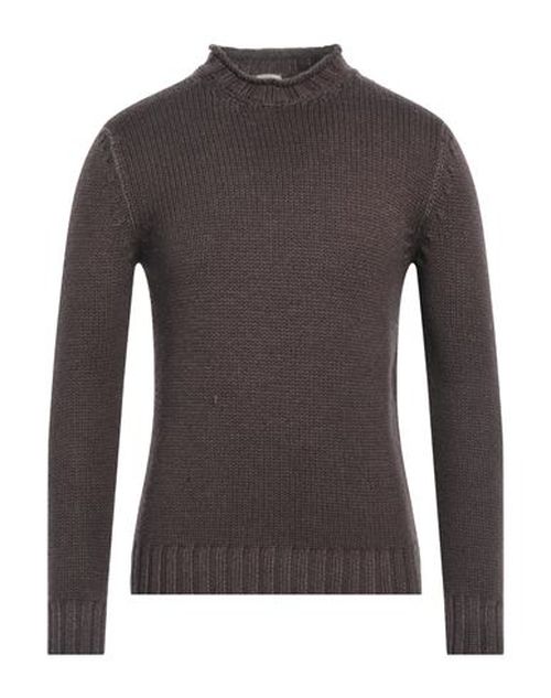 H953 Man Turtleneck Dark brown Size 44 Merino Wool