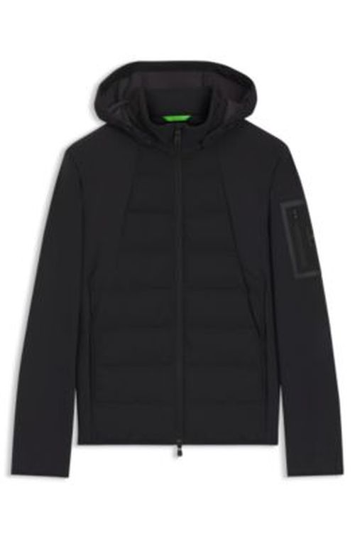 BOSS Down-filled jacket with water-repellent finish - Black Men's Down Jacket