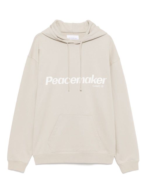 Floral-printed hoodie - Neutrals