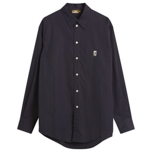 Men's Pinstripe Western Shirt in Navy