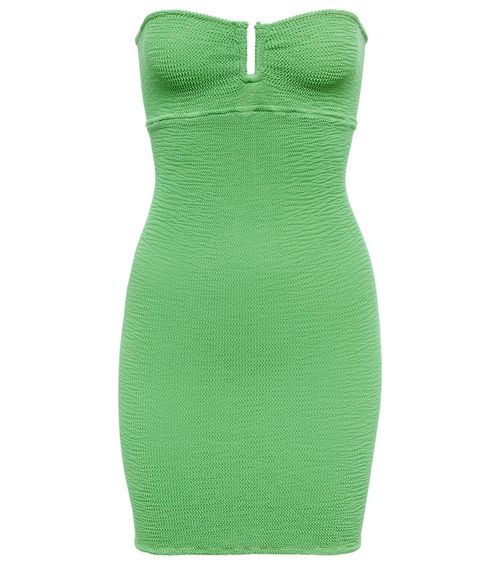 La Sciura Crinkle bandeau minidress