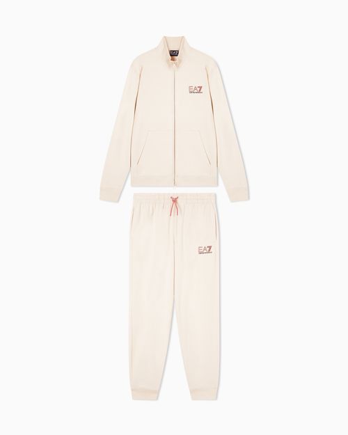Visibility pure cotton zip-up tracksuit
