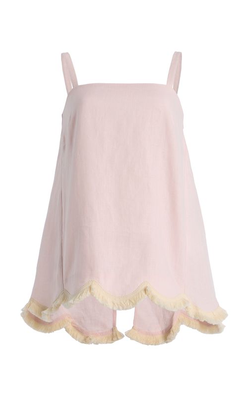 Exclusive Essie Fringed Linen Top - Moda Operandi