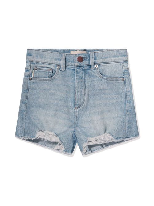 Distressed denim shorts - Blue