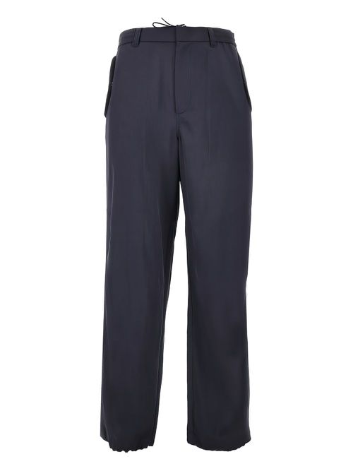 Emporio Armani drawstring-waist trousers - Blue