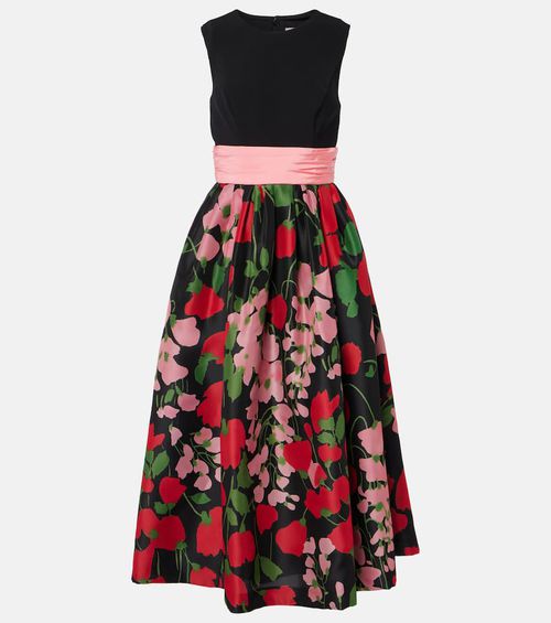 Silk midi dress