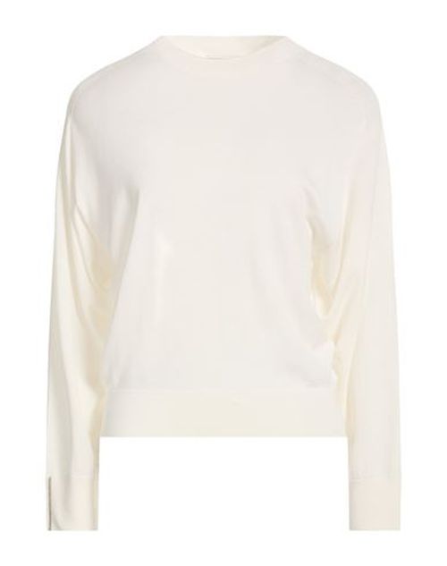 Woman Sweater Ivory Size 12 Merino Wool