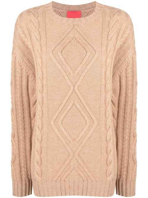 Alaska chunky-knit jumper - Brown