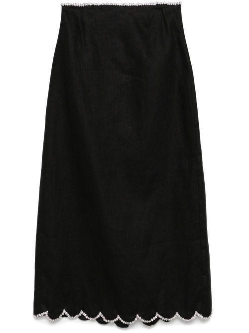 Crush midi skirt - Black