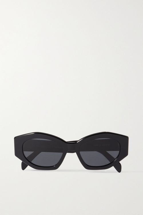 Triomphe Cat-eye Acetate Sunglasses - Black