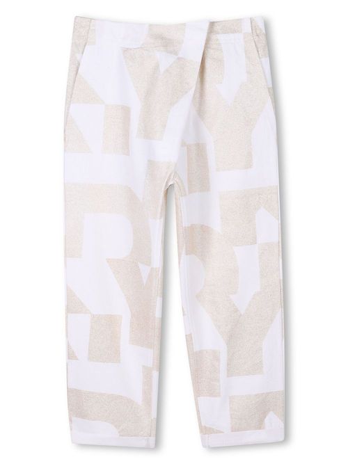 Logo-print trousers - Neutrals