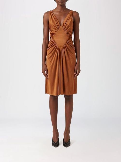 Dress Woman color Tobacco