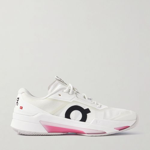 ON Men -  Roger Federer THE ROGER Pro Fire Rubber-Trimmed Mesh Tennis Sneakers