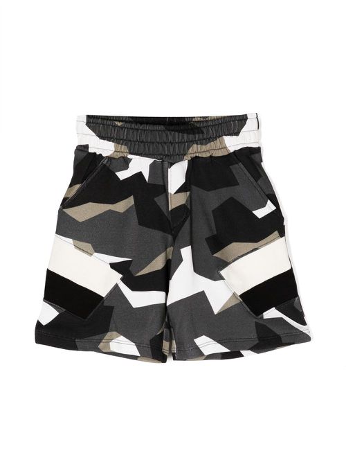 Graphic-print shorts - Green