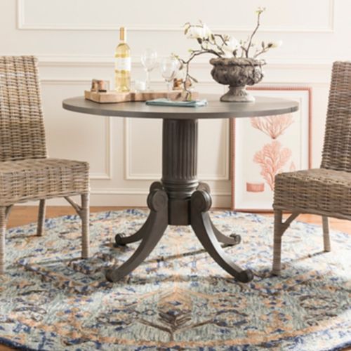 Safavieh Clarity Drop Leaf Dining Table, Gray Wash, Wood